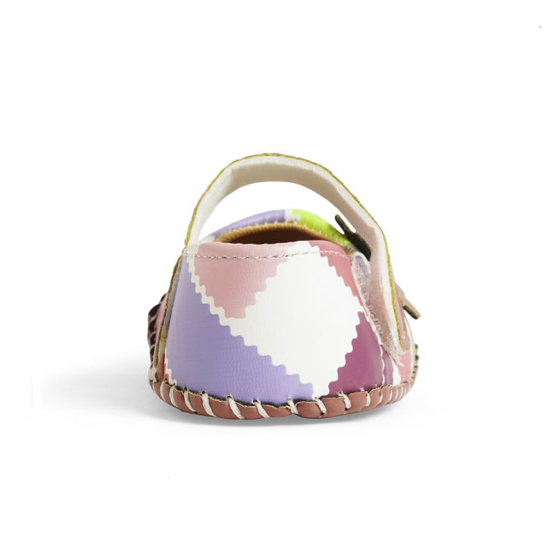 CHIU Belly Shoes With Check Print & Floral For Baby Girl's 4 41+JdmqC+TL