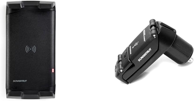 ROKK Wireless 10W Waterproof Phone Charging Mount Bundle with Dual USB Waterproof Socket