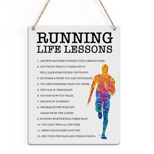 Running Gifts Inspirational Quotes Cross Country Running Gifts Rustic Wall Decorations Motivational...