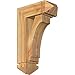 Ekena Millwork BKT0604X14X22IMP03RWR Imperial Arts and Crafts Rough Sawn Bracket w/Offset Brace, Western Red Cedar