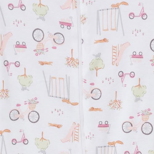 Image of Gerber Baby Girls 2-Pack Footed Pajamas