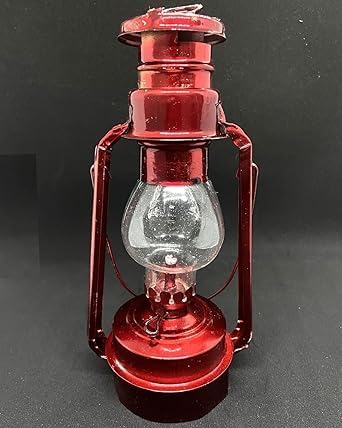 Mini Lalten Village Flame Light, Kerosene Lantern Glass Lamp Small, Hanging Length:7.5"-image-42