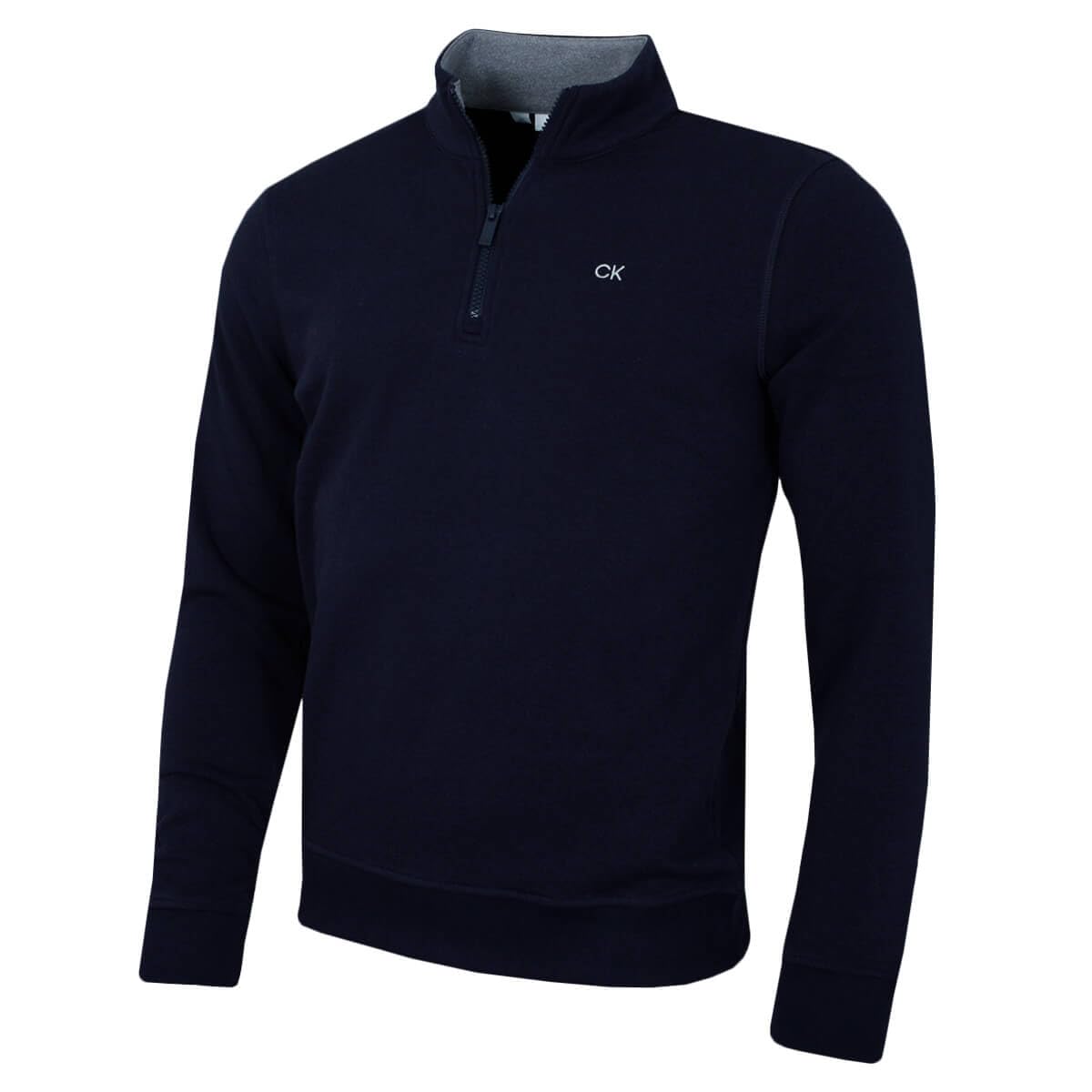 Calvin Klein Men's Navy Rocky Half Zip Supersoft Sweater - Xxxl