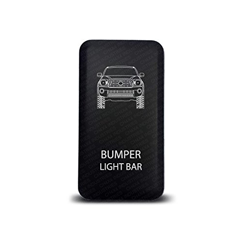 CH4X4 Push Switch for Toyota Tacoma 12V 3Amp - Bumper Light Bar Symbol - Amber Led