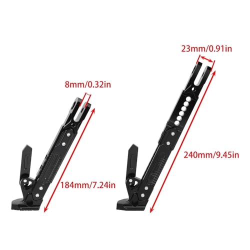 Béquille latérale universelle réglable pour scooter et moto - 6