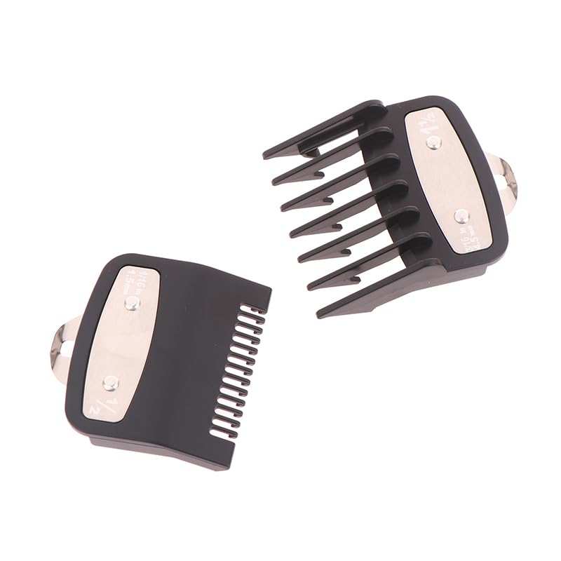 SUMKTO 2 Piezas guía de Pelo Clipper Peine Cúter límite Peines Guardias estándar adjuntar Piezas eléctricas Clippers Accesorios 1,5mm + 4,5mm