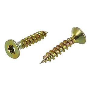 S&S-Shop Spanplattenschrauben Torx Gelb verzinkt 1000 Stück