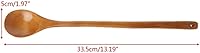 Vista 4 de Cuchara de madera, cuchara grande de mango largo, cuchara de sopa, arroz, postre, utensilios de cocina, cubiertos para niños, cuchara de té
