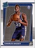 2021-22 DONRUSS OPTIC #163 CHARLES BASSEY RATED ROOKIES RC PHILADELPHIA 76ERS BASKETBALL OFFICIAL TRADING CARD OF THE NBA