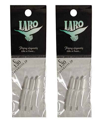 Image of Lstyle Dart Shafts: Plastic Nylon Shaft - for Soft Tip and Steel Tip Darts - (6 Shafts Total) - Milky White 130 (Extra Short)