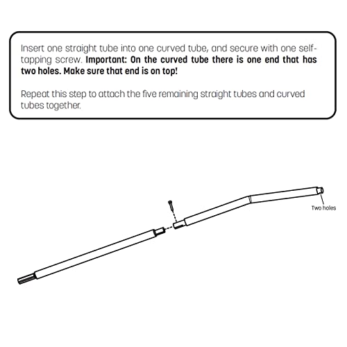 Skywalker Trampolines Lower Enclosure Straight Tube, Pack of 2, Metal color, Part #4201, PK0005 - Thumbnail 2