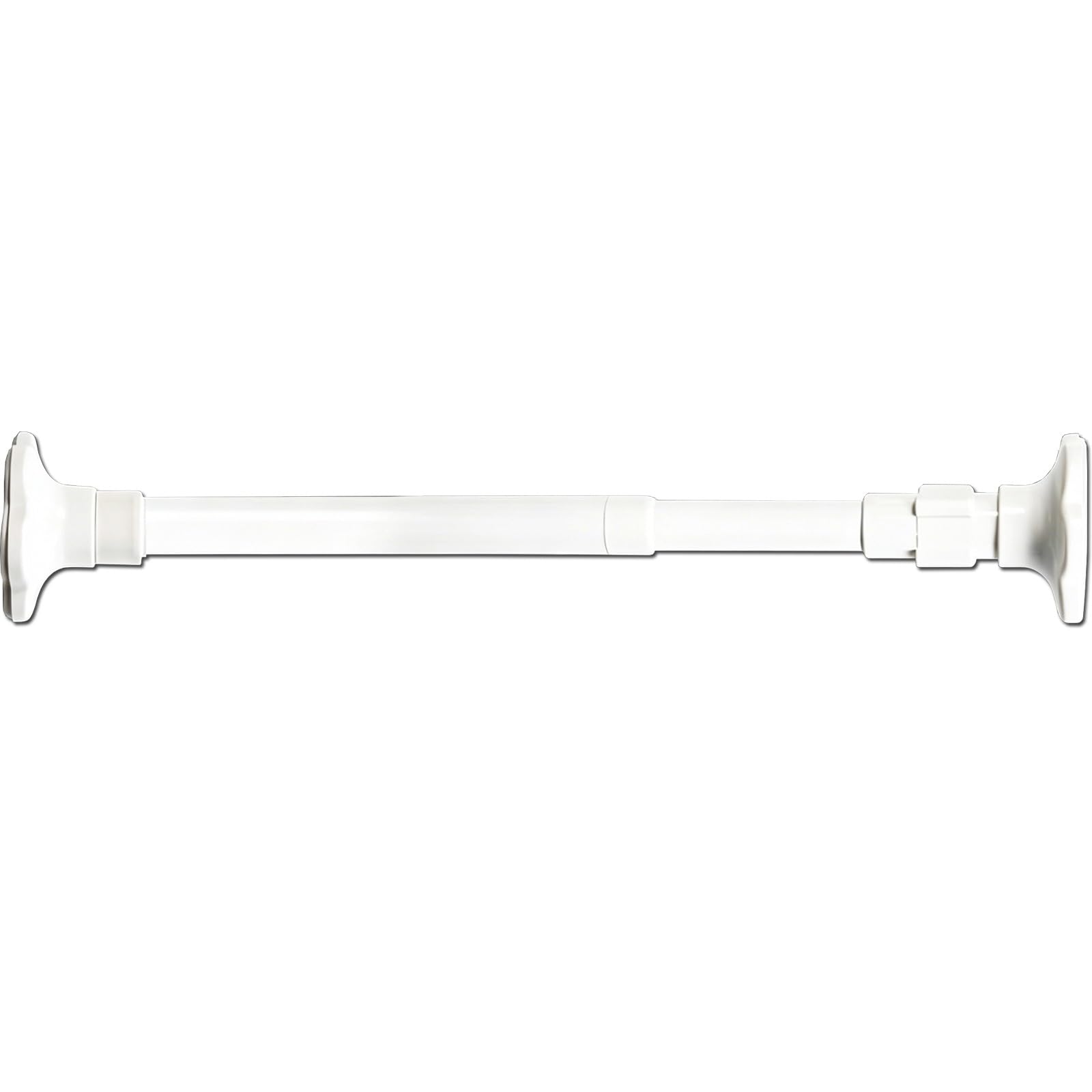 Carbon Steel Shower Curtain Rod No Drill No Damage, 20"-102" Adjustable, Tension Rod with Non Slip Rubber Pads for Windows Bathrooms Closets Renters(140-260cm/55-102in)
