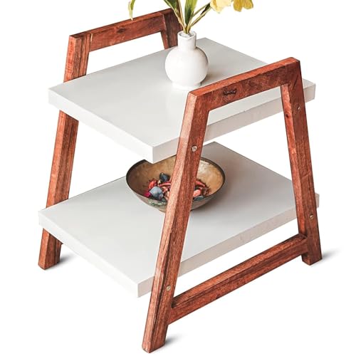 Image of VASIL MART Wooden End Table for Living Room, Sofa Side Table for Drawing Room, Bedroom, Office Balcany etc.