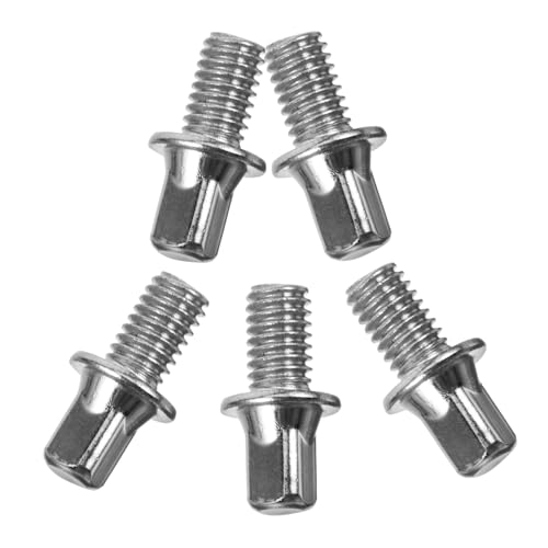 Juego de 5 tornillos para pedal de batería resistentes a la corrosión miniatura 1