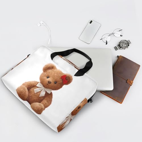 Funda para portátil ALAZA oso de peluche marrón miniatura 7
