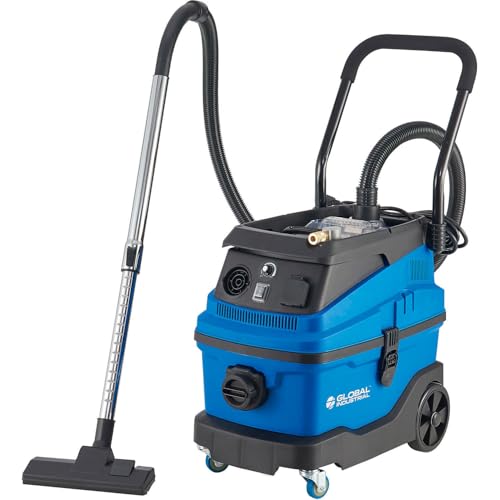 Global Industrial HEPA Wet/Dry Vacuum with Power Regulator & Air Tools Connector, 8 Gallon Capacity