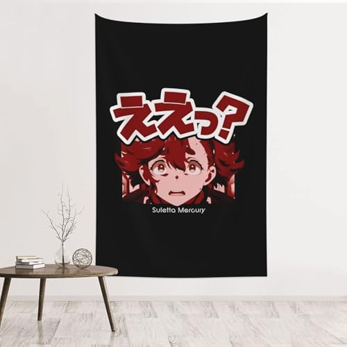 タペストリー 機動戦士ガンダム 水星の魔女 スレッタ ええっ インテリア 壁掛け 壁飾り 芸術 多機能 おしゃれ リビングルーム ベッドルーム ウォールアート 部屋 装飾布 新居お祝い 個性プレゼント 150x100cm