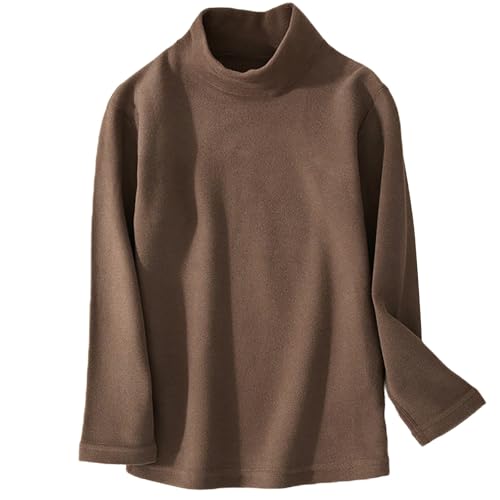 Little Boys Girls Striped Thermal Tops Kids Winter Undershirt Turtleneck Baselayer Long Sleeve T Shirts