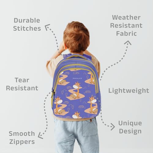 Image of TRAVALATE 25L Stylish &Trendy printed School Bag for Kid's | Backpack for Class 1 to 5 School Going Boys & Girls