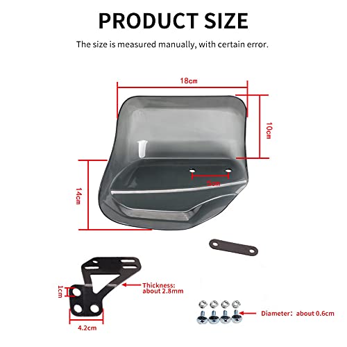 OBEST Universal Motorrad Handschutz und Griffschutz Schild, Handprotektoren, Motocross Roller Winddichte Schutzausrüstung, Handschützer Lenker für Dirt Bike