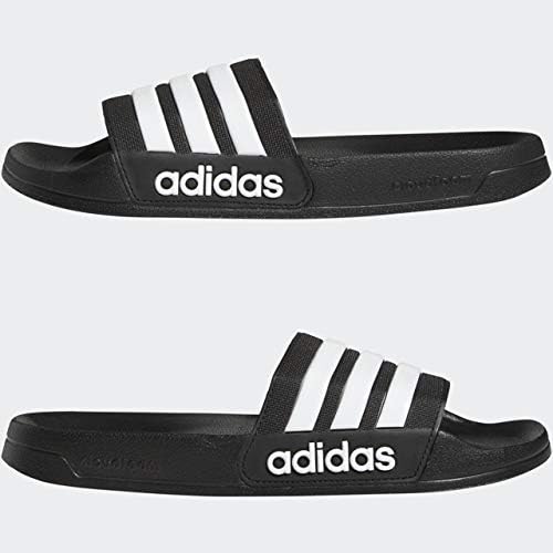 adidas Unisex-Adult Adilette Slides Sandal, 5.5 7 Core Black/Footwear White/Core Black