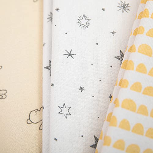 PAPI DESDE 1974 Cueiro Flanel Papi Compose Estampado Para Bebê 80Cm X 50Cm Contém 03 Un