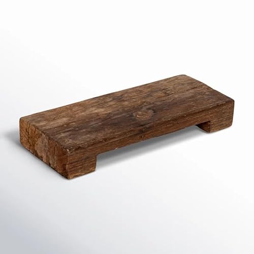 Rustic Vintage amazing mini Wood Pedestal Tray Stand, Bring extra