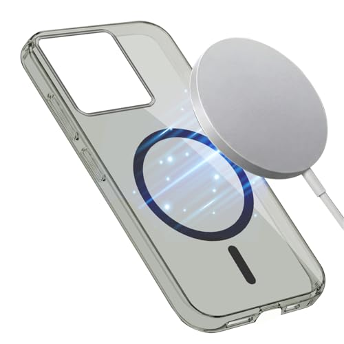 Image of Jkobi Lifetime Anti-Yellow MagSafe Compatible Clear Back Cover Case for Motorola Moto Edge 60 Stylus (Sleek Hard Crystal | Shockproof and Camera Protection)