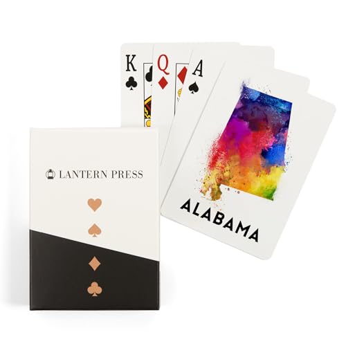 Baraja de Poker 52 Cartas Alabama Acuarela