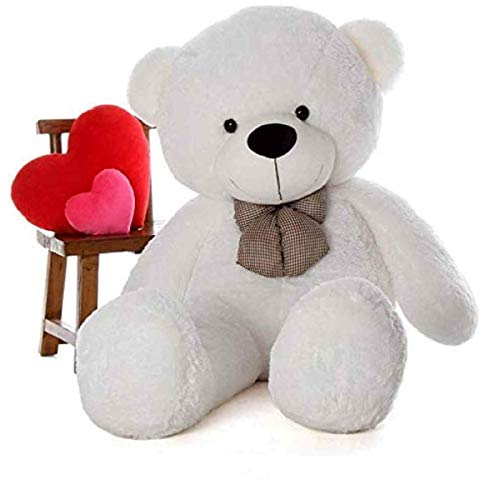 Image of Giant Plush Teddy Bear 72 Inch Stuffed Animal Toy - Soft White Bear 183cm