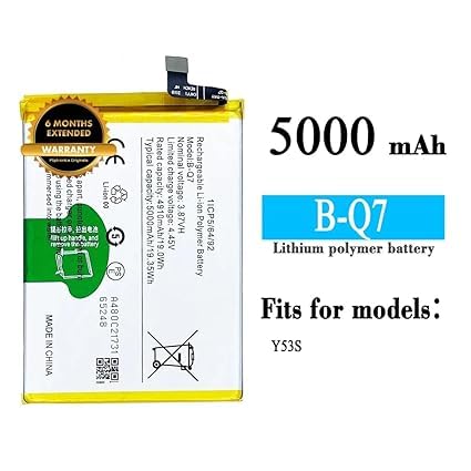 Image of B-Q7 Battery for Vivo Y53S / V2111A / V2058 Battery with 6 Month warrenty****(P36)