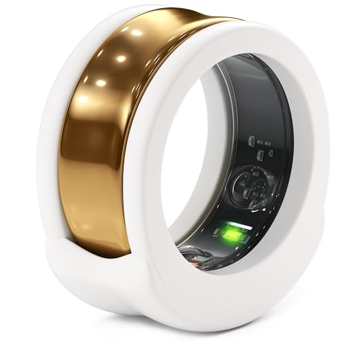 Rinfit Smart Ring Protector - Silicone Ring Enhancer for Active Lifestyle and Gym - SportFit U.S. Design Patent - White, Size 7