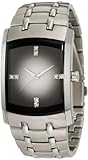 Armitron Men's 204507DGSV Swarovski Crystal Accented Stainless Steel Gray Dial Watch