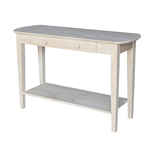 International Concepts Phillips Oval Sofa Table, Unfinished International Concepts Phillips Oval Sofa Table, Unfinished