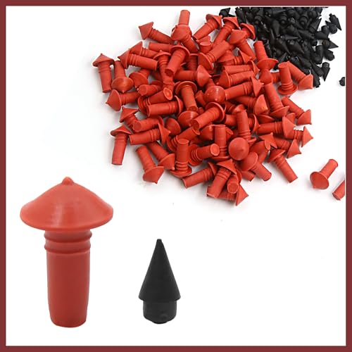 Image of 170Pcs Car Universal Mushroom Shaped Tire Repair Insert Plugs Red Black Replace Parts