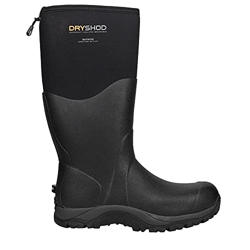 Dryshod Mens Waymore Round Toe Pull On Rain Casual Boots Mid Calf - Black
