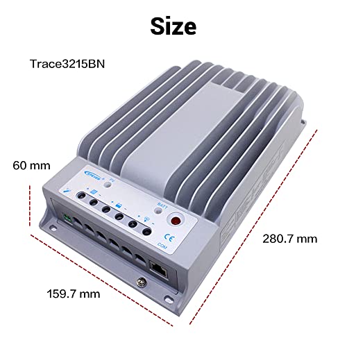 Epever 30A MPPT Solar Charge Controller Tracer BN Series Negative Ground 30 Amp Solar Panel Charge Controller 12V/24V Auto Identifying Intelligent Regulator Max. PV 150V - Thumbnail 6