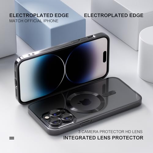 Image of Misea Magnetic for iPhone 14 Pro Case Compatible with MagSafe Black