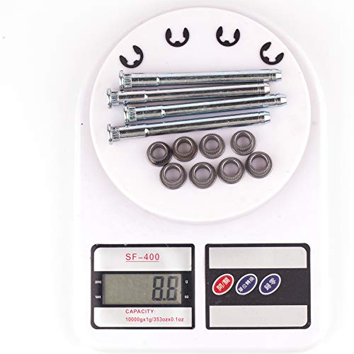 Door Hinge Pin and Bushing Repair Kits 2 Door Front Rear Left Right Compatible With 1994-2004 Chevy Chevrolet S10 Pickup Blazer GMC S15 Sonoma Jimmy Oldsmobile Bravada Replace OE # 703-265 93356553