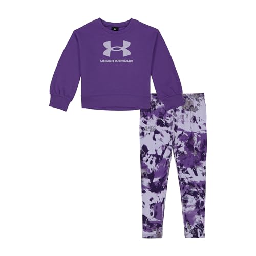 Image of Under Armour Girls' 2-piece Sweatshirt and Leggings Outfit Set