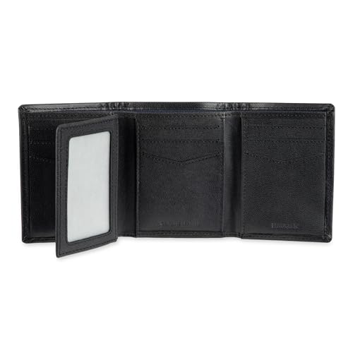 Haggar Men's Leather RFID Trifold Wallet4
