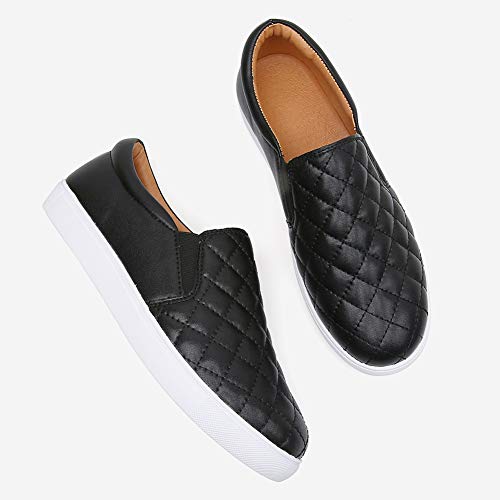 Image of VOCNTVY Loafers for Women Quilted Slip On Shoes Casual Fashion Sneakers