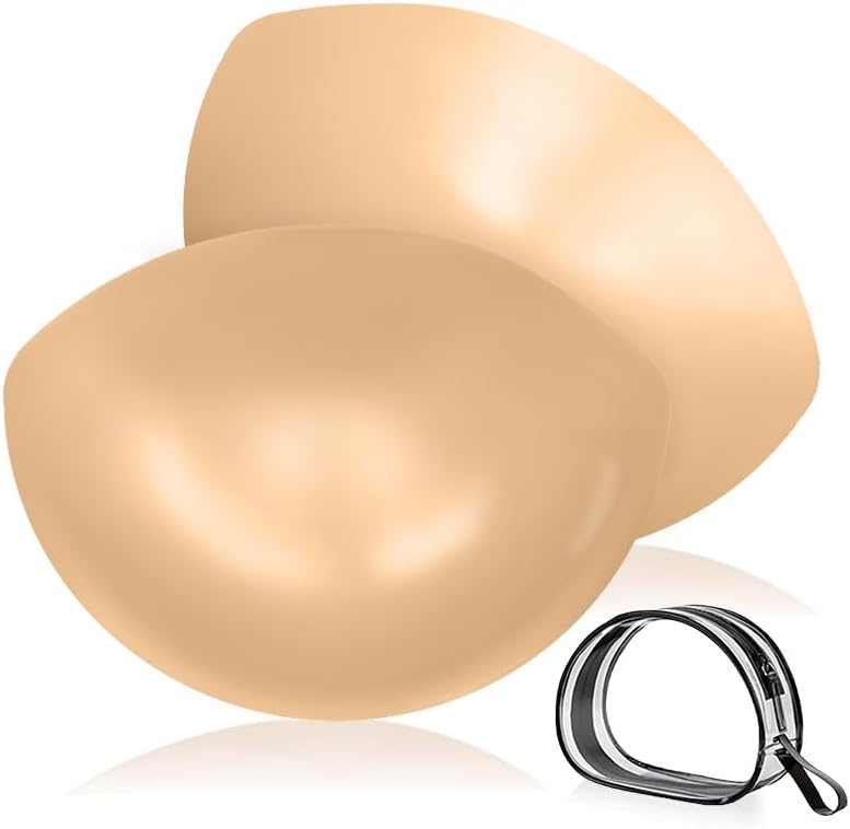 Double-Sided Sticky Bra Inserts - Invisible Lift Adhesive Bra Pads - Deimi Push Up Pads - Reusable & Washable Breast Pads