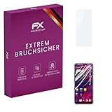 atFoliX Glasfolie kompatibel mit Oppo Reno 5 Z Bildschirmfolie, 9H Hybrid-Glass FX Schutzpanzer Folie