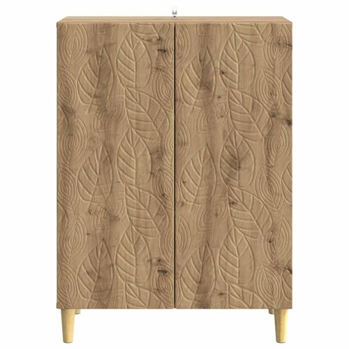 Cómoda con 2 puertas y 2 estantes en roble Artisan de 90 cm de alto 5