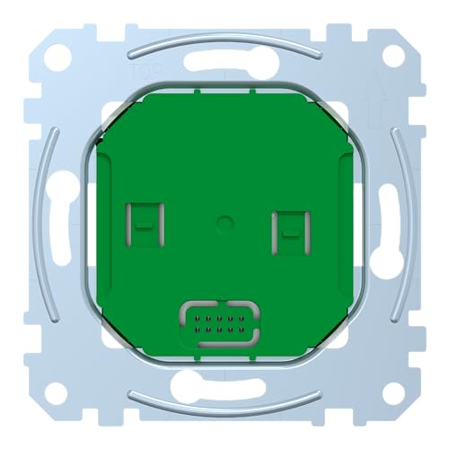 Schneider Electric Merten Connected Raumtemperaturregler-Einsatz, Unterputz, 16A, Zigbee, Smart Home, grün, Artikelnummer MEG5777-0001