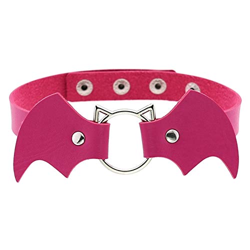 Fascigirl Collier Ras Du Cou Chauve-souris Faux Cuir Mode Créatif Collier Ras Du Cou Punk Collier Ras Du Cou Goth Tour De Cou Pour Les Femmes Collier De Chaîne De Clavicule Cover