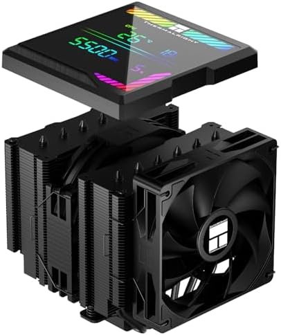 TR-Thermalright Peerless Assassin 140 Digital Black CPU-Kühler,Double Tower mit 6 Heatpipes