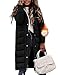 Tuopuda Winterjacke Damen Parka Winter Gepolstert Daunenmantel Übergangsmantel Casual Steppjacke Hooded Pufferjacken Reißverschluss Oberbekleidung Geschenk für Frauen, Schwarz, L