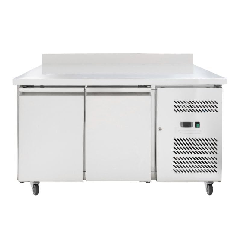 Table Réfrigérée 2 Portes GN 1/1 - Profondeur 700 avec Dosseret